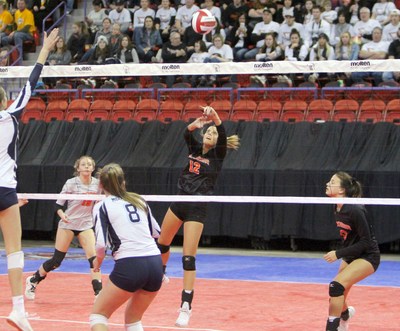 Bloomer volleyball vs McFarland 11-8-19